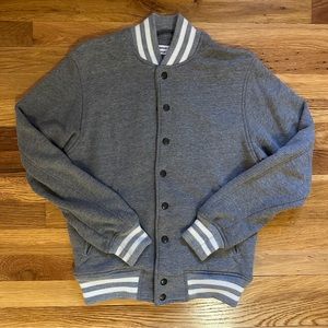 American Apparel Heather Gray Varsity Jacket (XXS)